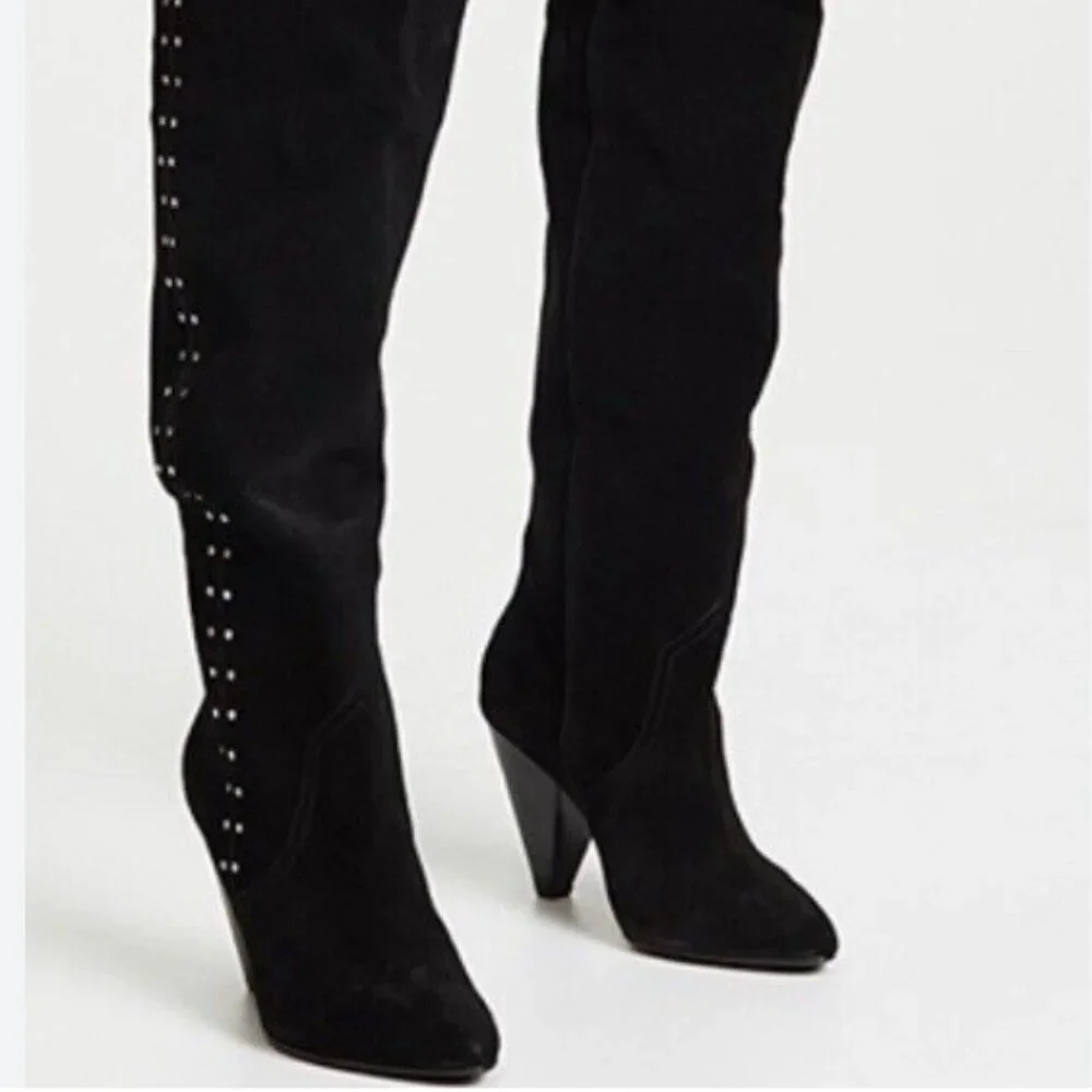 Joie Gallison Slouch OTK Tall Boots Black "Brand New with Box" 39 - Picture 3 of 6